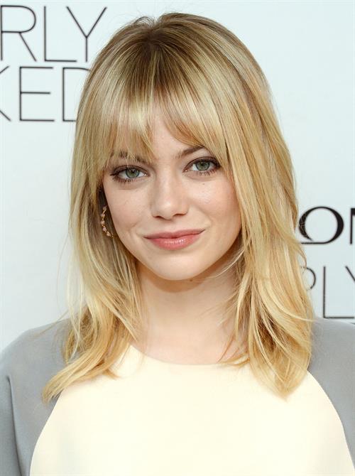 Emma Stone Revlon’s Nearly Naked makeup launch in NY 12/5/12 