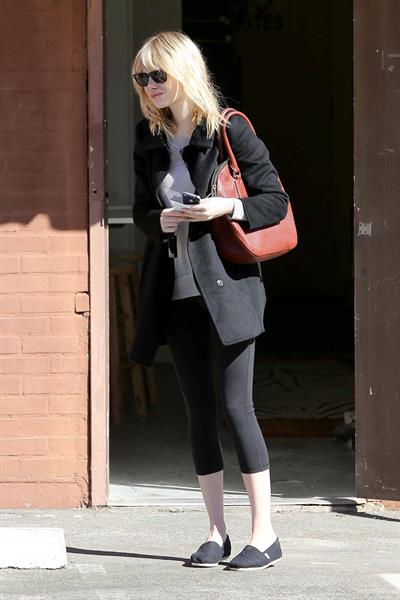 Emma Stone leaving pilates class in LA 11/5/12