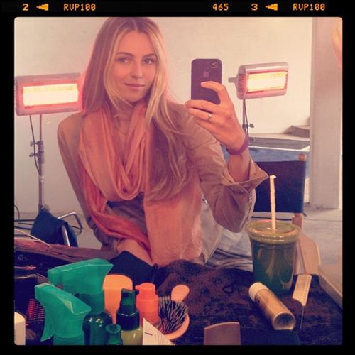 Valentina Zelyaeva taking a selfie