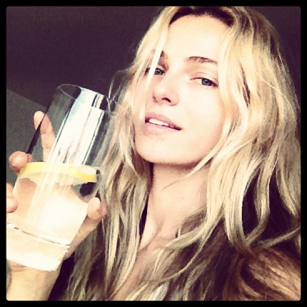 Valentina Zelyaeva taking a selfie