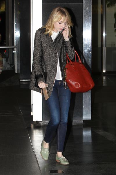 Emma Stone Stopped at Shamrock Tattoo - October 17, 2012 