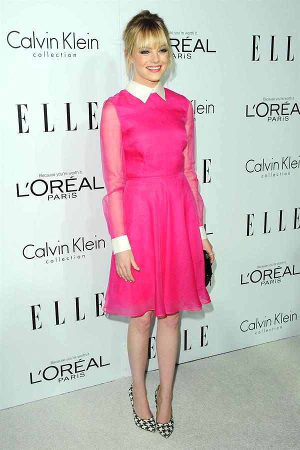 Emma Stone Elle's Women in Hollywood event in Beverly Hills 10/15/12 