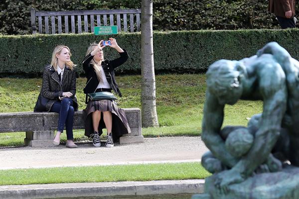 Emma Stone at Musee Rodin in Paris - October 4,2012 