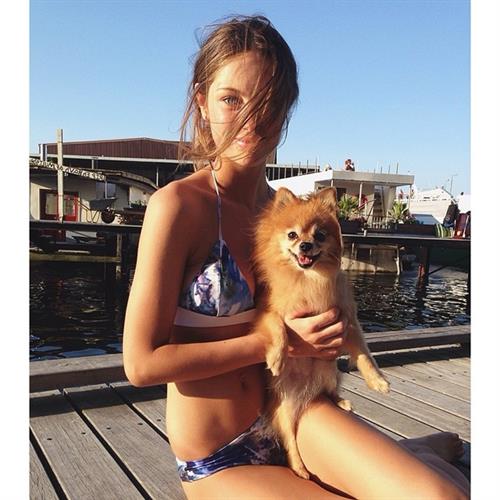 Mathilde Gøhler in a bikini