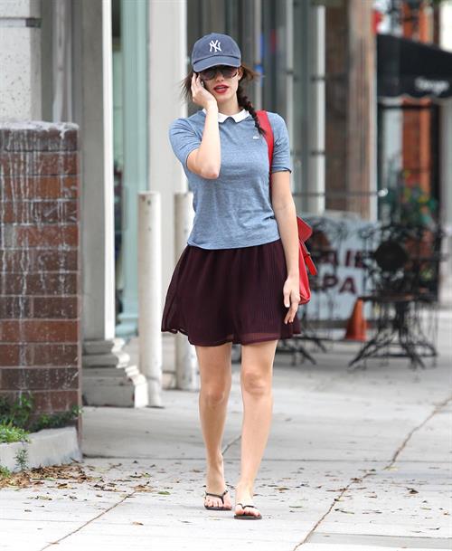 Emmy Rossum out and about in New York 10/20/12 
