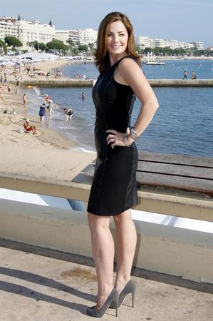Erica Durance Saving Hope photocall at Palais des Festivals in Cannes 10/8/12 