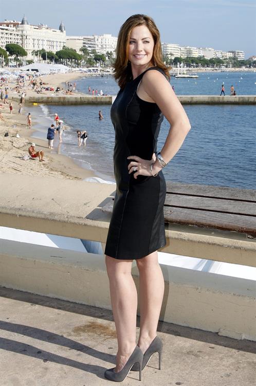 Erica Durance Saving Hope photocall at Palais des Festivals in Cannes 10/8/12 