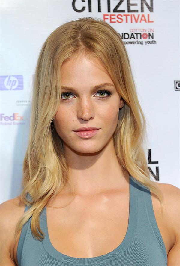 Erin Heatherton The Global Poverty Project 2013 Global Citizen Festival Press Conference, on July 12, 2013 