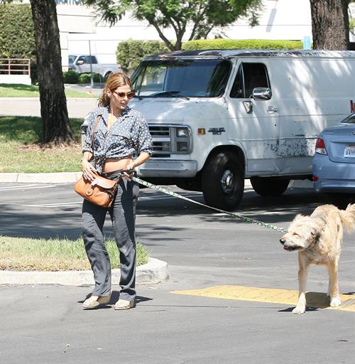 Eva Mendes - Walking her dog in Los Angeles - August 31, 2012