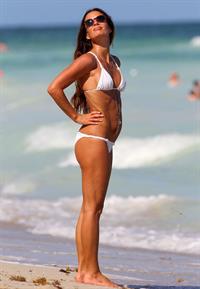 Gabrielle Anwar bikini candids on the beach in Miami 10/5/12 