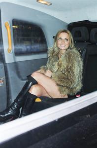 Geri Halliwell Leaves a Restaurant in London - November 8, 2012 