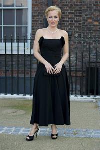 Gillian Anderson Fashion Rules Exhibition launch party in London July 4, 2013 