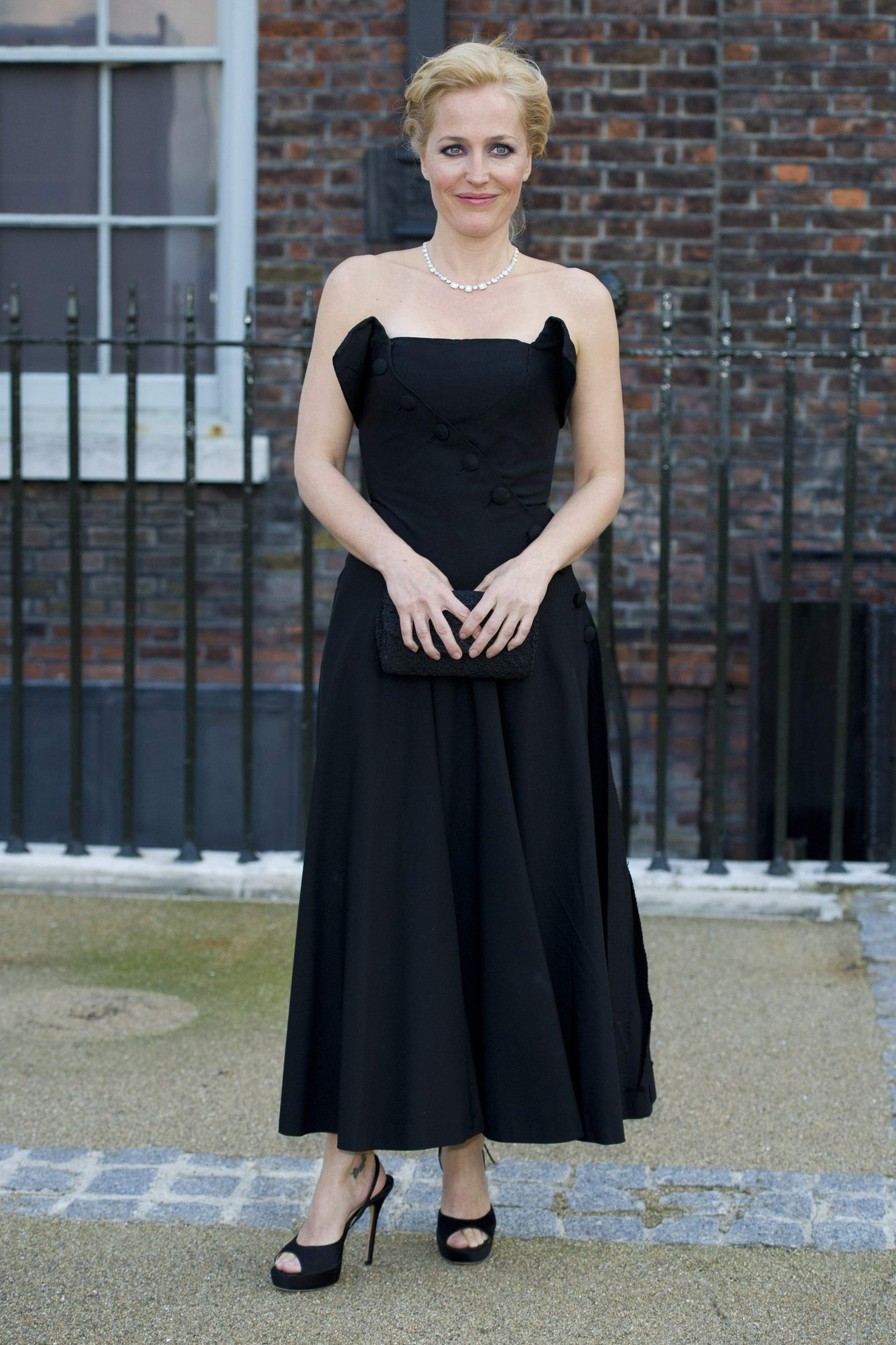 Gillian Anderson Fashion Rules Exhibition launch party in London July 4, 2013 