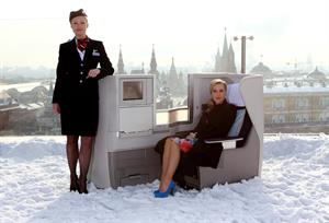 Gillian Anderson - British Airways Photoshoot on the roof of the Ritz-Carlton Moscow Hotel March 6, 2012