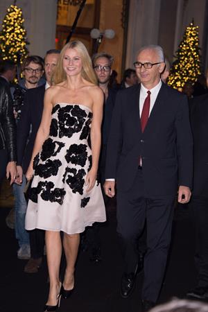 Gwyneth Paltrow Printemps Christmas Decorations Inauguration In Paris -- Nov. 7, 2013 