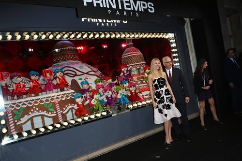 Gwyneth Paltrow Printemps Christmas Decorations Inauguration In Paris -- Nov. 7, 2013 