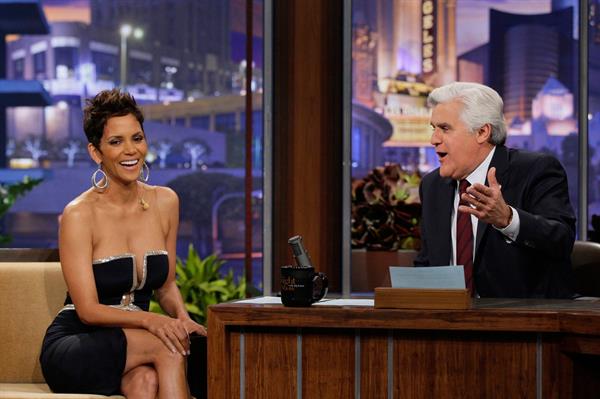 Halle Berry on The Tonight Sow with Jay Leno in Burbank on March 11, 2013