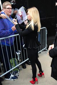 Hayden Panettiere at Good America in New York on October 9, 2013