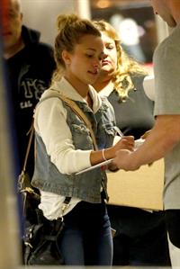 Hayden Panettiere arriving at LAX Airport and signing autographs on May 29, 2013