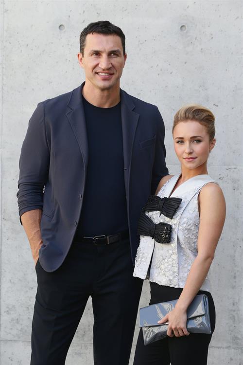 Hayden Panettiere Giorgio Armani show during Milan Menswear Fashion Week Spring Summer 2014 in Milan on June 25, 2013