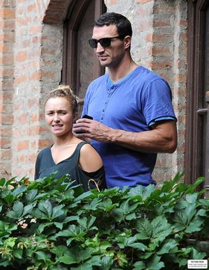 Hayden Panettiere & Wladimir Klitschko checking out the sights in Verona, Italy on June 6, 2013