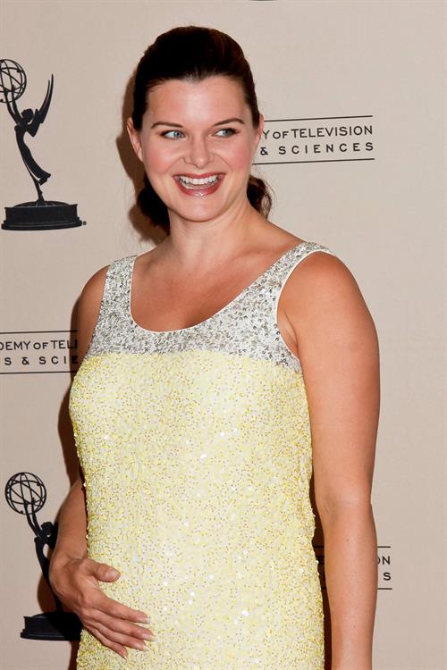 Heather Tom attends the 39th annual daytime Emmy Awards nominees reception at SLS Hotel on June 14, 2012 in Beverly Hills, California