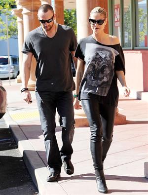 Heidi Klum Grocery shopping in Brentwood