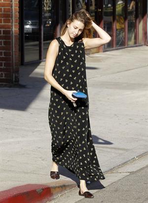Whitney Port Running errands in Brentwood (October 13, 2012) 