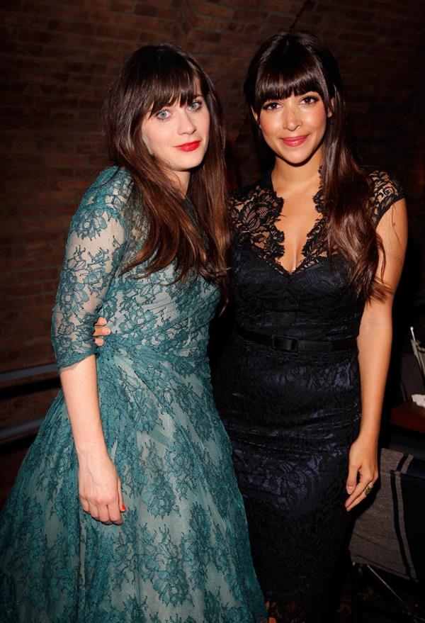 Zooey Deschanel Celebrates Glamour Cover Girl in West Hollywood January 28, 2013