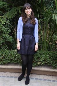 Zooey Deschanel New Girl press con portraits by Vera Anderson 10/10/12