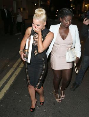 Helen Flanagan FHM Sept issue launch at Whisky Mist nightclub in London 7/30/13 