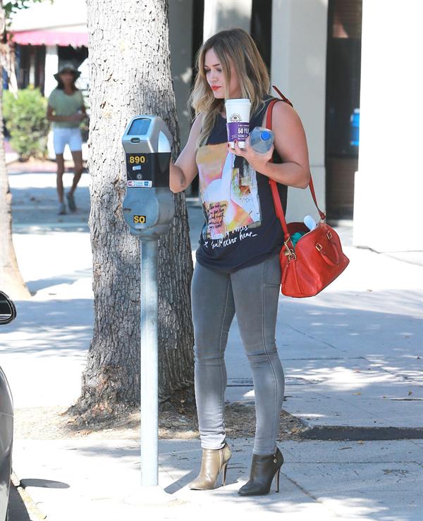 Hilary Duff in Sherman Oaks 9/16/13  