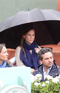 Hilary Swank at the Roland Garros Tennis French Open Tournament June 10, 2012
