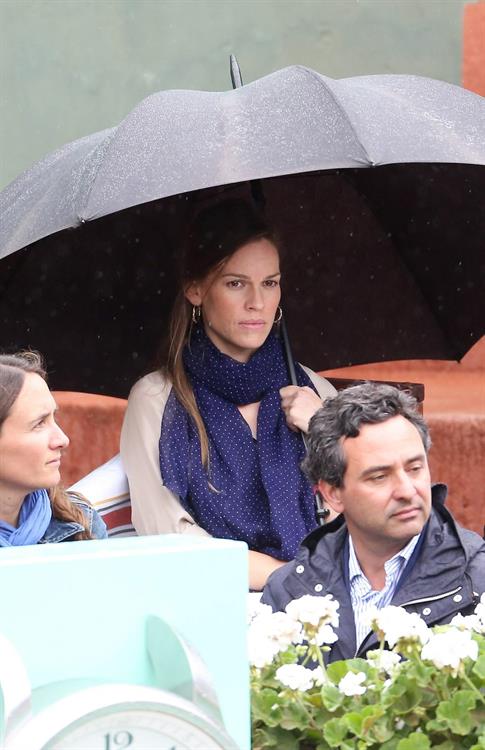 Hilary Swank at the Roland Garros Tennis French Open Tournament June 10, 2012