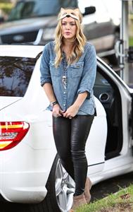 Hilary Duff - Toluca Lake in LA 10/31/13  