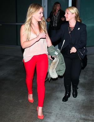 Hilary Duff – Pink concert at the Staples Center 10/12/13  