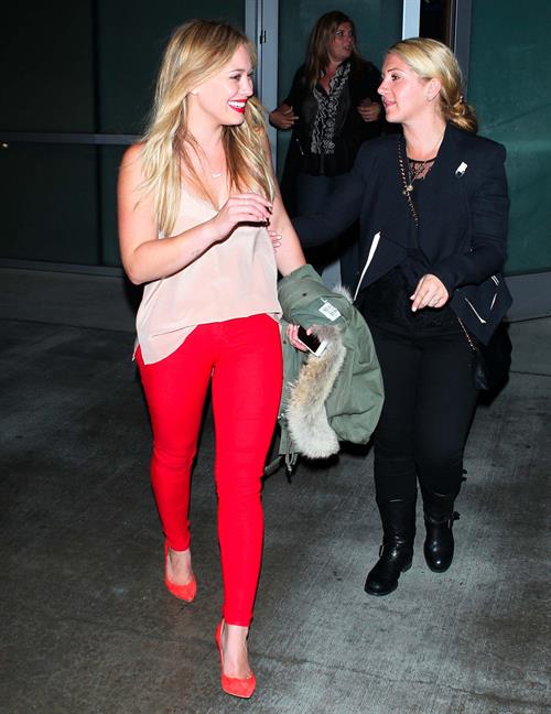 Hilary Duff – Pink concert at the Staples Center 10/12/13  