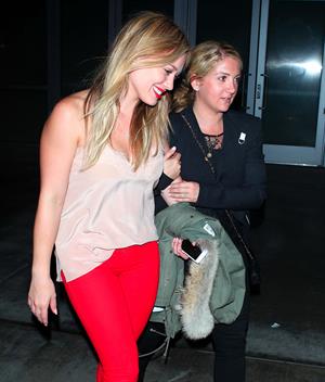 Hilary Duff – Pink concert at the Staples Center 10/12/13  