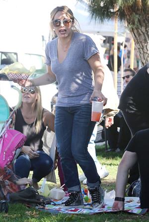 Hilary Duff – Farmers Market in Studio City 11/10/13  