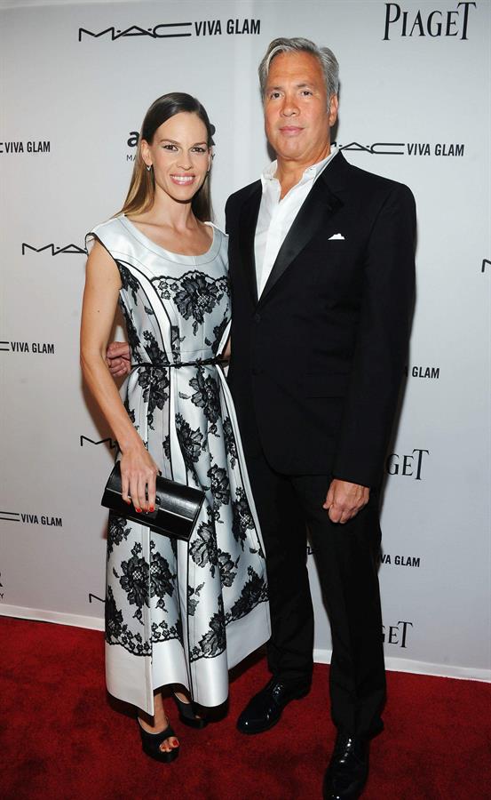 Hilary Swank attends the 3rd annual amfAR Inspiration Gala New York on June 7, 2012