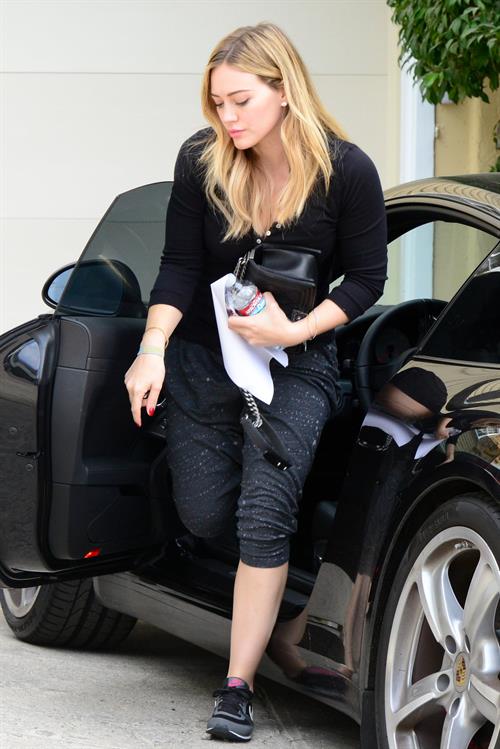Hilary Duff - visits a friend in West Hollywood 11/7/13