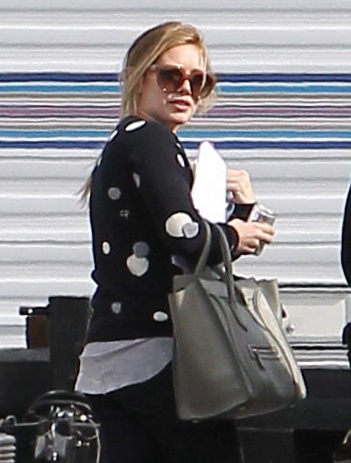 Hilary Duff - Spotted on the set for Raising Hope in Chatsworth on January 29, 2013