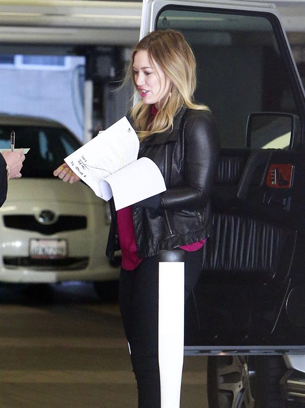 Hilary Duff Heads to a meeting in Beverly Hills,Feb 14,2013 