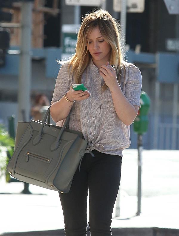 Hilary Duff in LA 1/18/13  