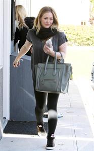 Hilary Duff – leaving pilates class in LA 1/15/13  