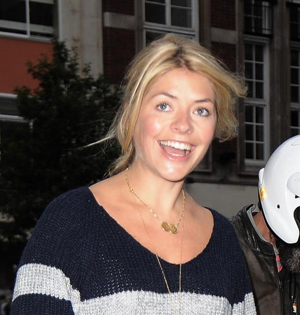 Holly Willoughby - Outside Radio 1 - September 10, 2012