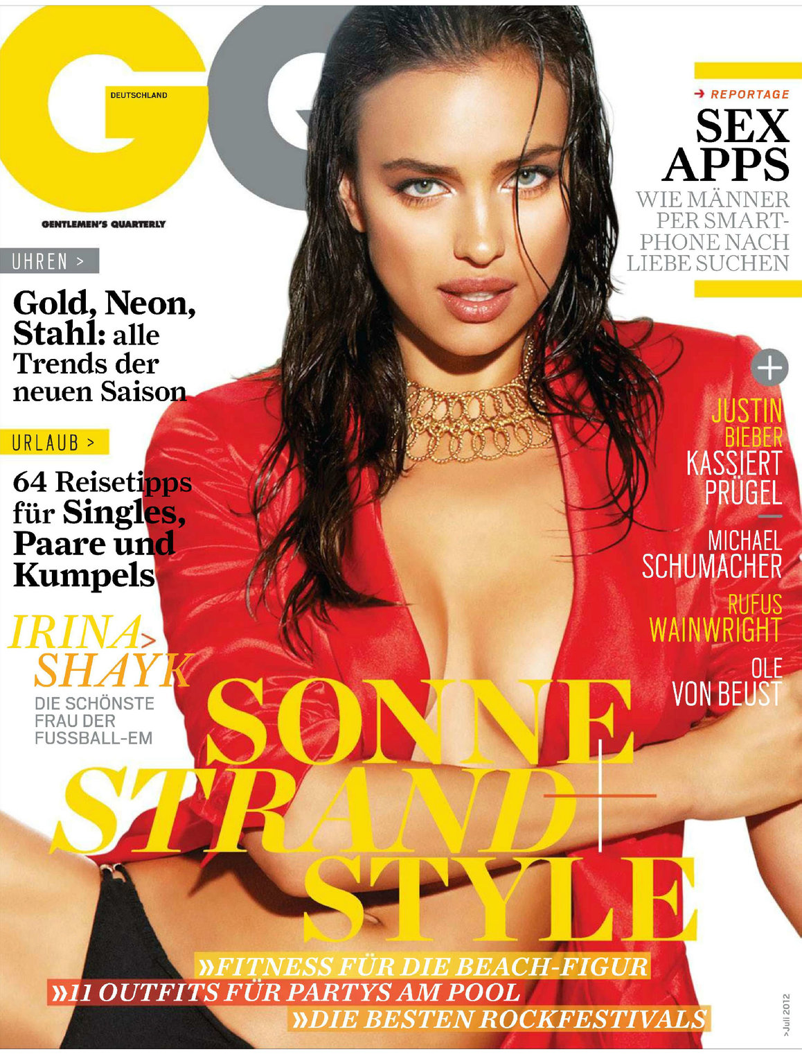 Irina Shayk GQ Magazine Germany July 2012 