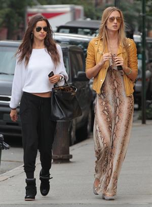Irina Shayk out and about in NYC October 6, 2012 