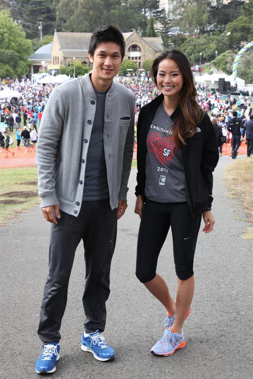 Jamie Chung - Wearing spandex at AIDS Walk in San Francisco (July 15, 2012)