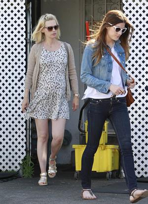 January Jones running errands on Melrose on June 14, 2011